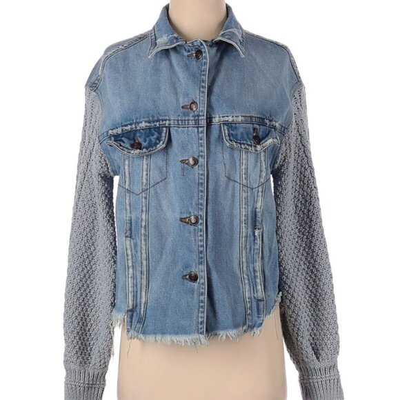 Heartloom Jackets & Blazers - Heartloom Distressed Denim Jacket